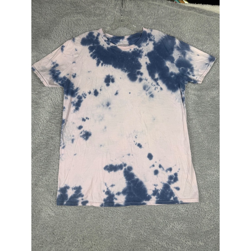 Vintage Buzz T-Shirt Unisex Medium Blue White Tie-Dye Cotton Casual Crew Neck